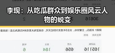 李现:从吃瓜群众到娱乐圈风云人物的蜕变